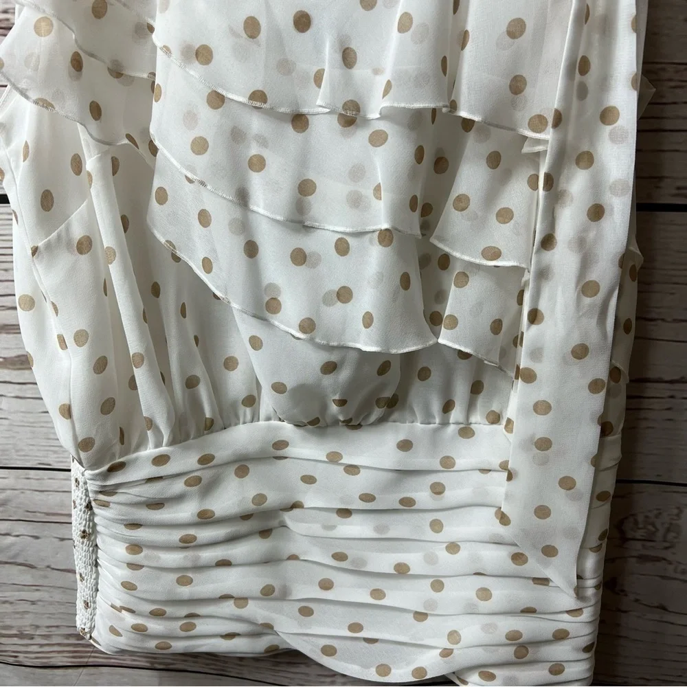 Nwt Whbm Julia’s Dot Date Top